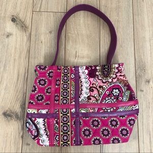 Vera Bradley Pink and Purple Paisley Tote
